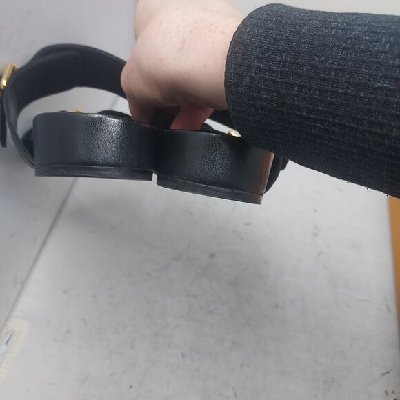 Louis Vuitton Brown Buckle Bom Dia Monogram Flat Slide Sandal - Picture 12 of 13